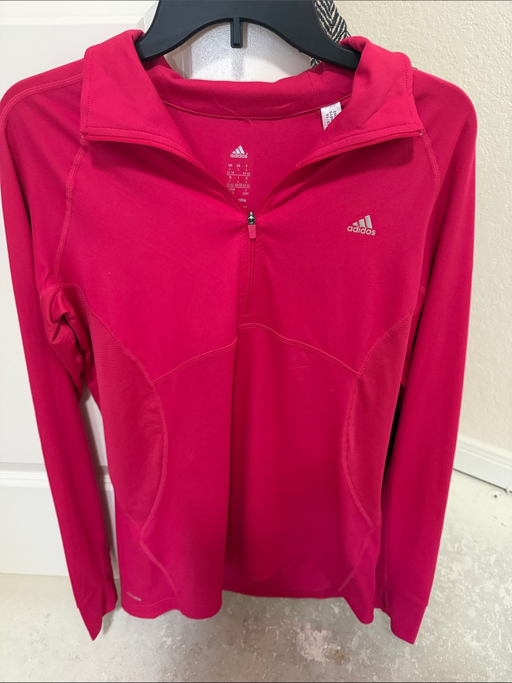 adidas Bright Pink Women's Half-Zip Active Top